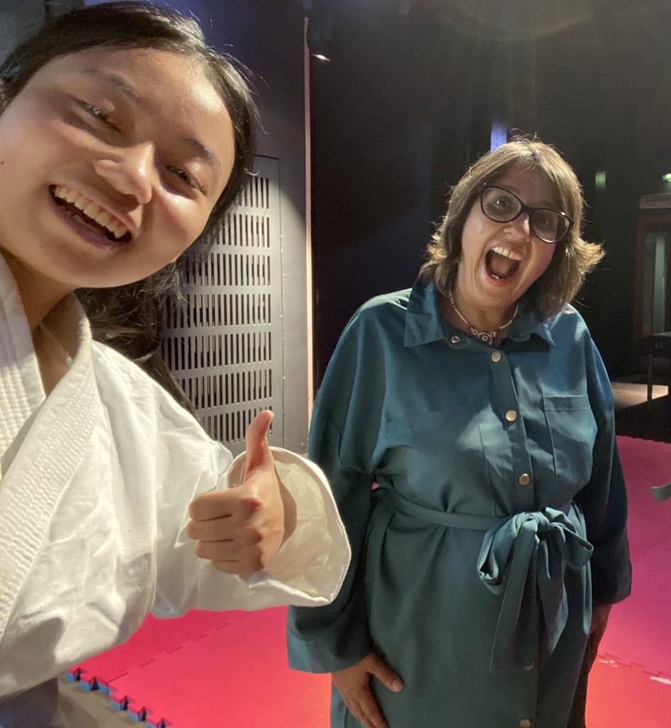 Leah with Sensei Kavita